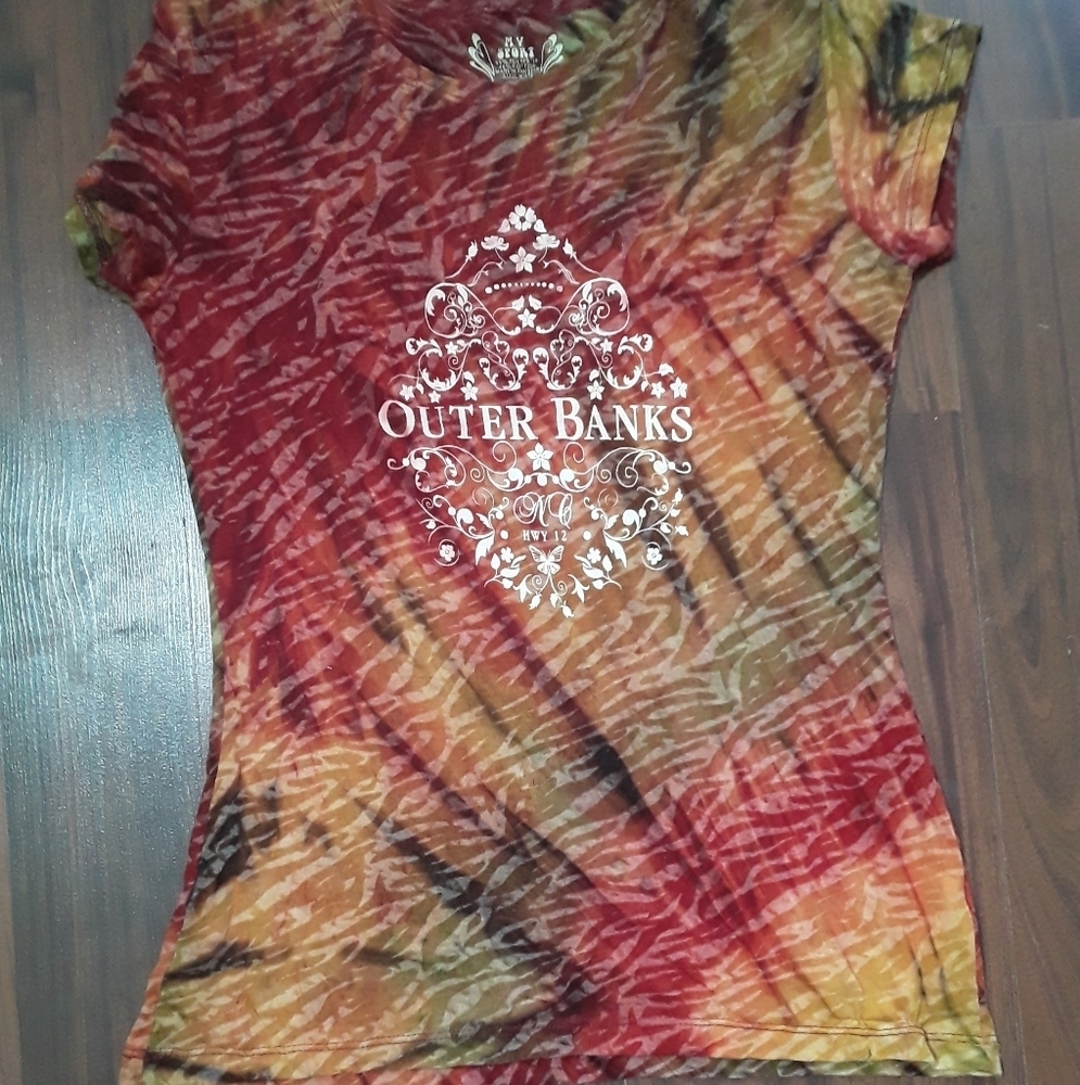 Outer Banks Sheer Tie Dye T-Shirt